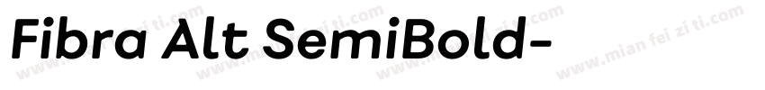 Fibra Alt SemiBold字体转换